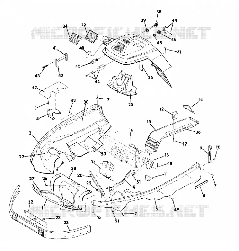 CARROSSERIE AVANT INDY LITE AND STAR LITE (4919311931005A)