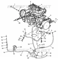 SUPPORT MOTEUR 700 RMK 0970966, 700 SKS 0970566  and EUROPEAN 700 SKS E970 (4938573857C003)