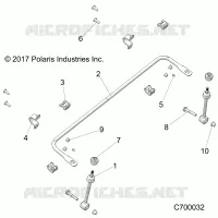 SUSPENSION, FRONT BARRE STABILISATRICE- R21RRZ99A9/AC/AP/AW/B9/BC/BP/BW (C700032)