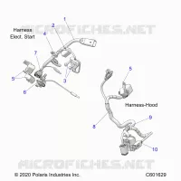 ELECTRICITE, WIRE HARNESS, HOOD, ELEC. START