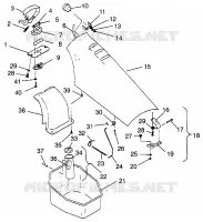 COFFRE AVANT SLT 700 B964166 and  Intl. SLT 700 I964166 (4933923392A008)