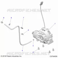DRIVE TRAIN, FRONT SUPPORT PONT