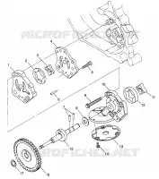 POMPE A HUILE  Scrambler 500 W97BC50A (4943074307D010)