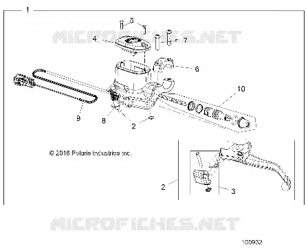 FREIN AVANT BRAKE LEVER AND MASTER CYLINDER