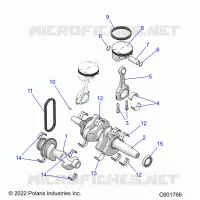 ENGINE, BALANCE SHAFT, VILEBREQUIN/PISTON