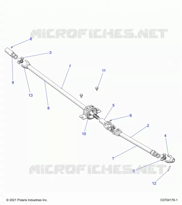 SYSTÃˆME DE TRANSMISSION, FRONT PROP SHAFT