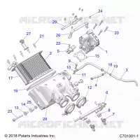 ENGINE, PRISE D'AIR MANIFOLD