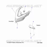 ELECTRICITE, HEADLIGHT AND TAILLIGHT