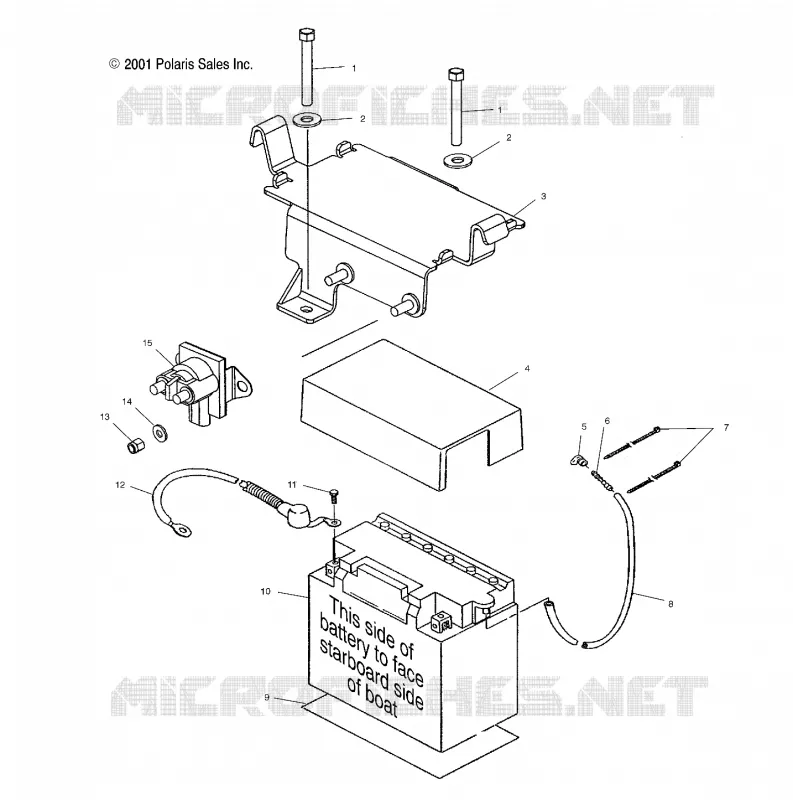 SUPPORT BATTERIE