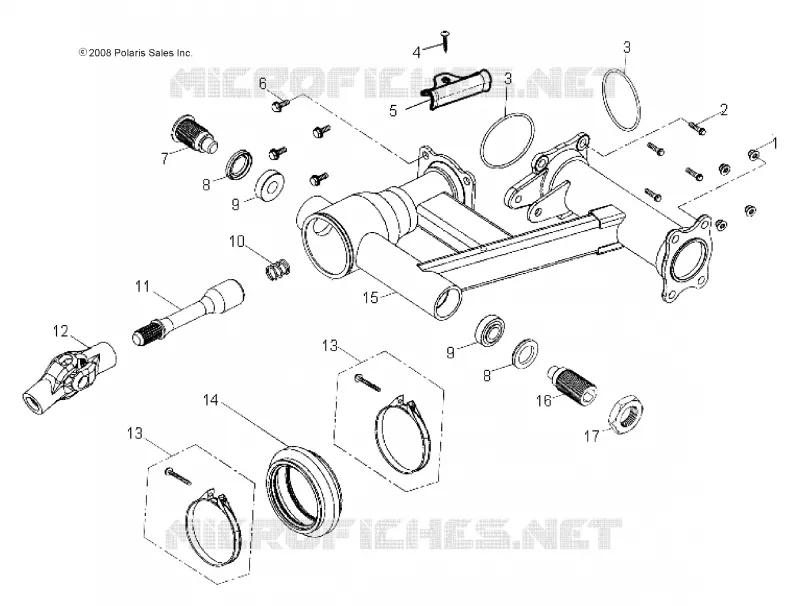CHASSIS, REAR SWING ARM