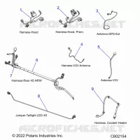 ELECTRICITE, WIRE HARNESSES, HOOD/JUMPERS, GPS