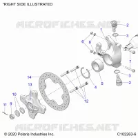 SUSPENSION AVANT HUB, KNUCKLE AND BRAKE DISC