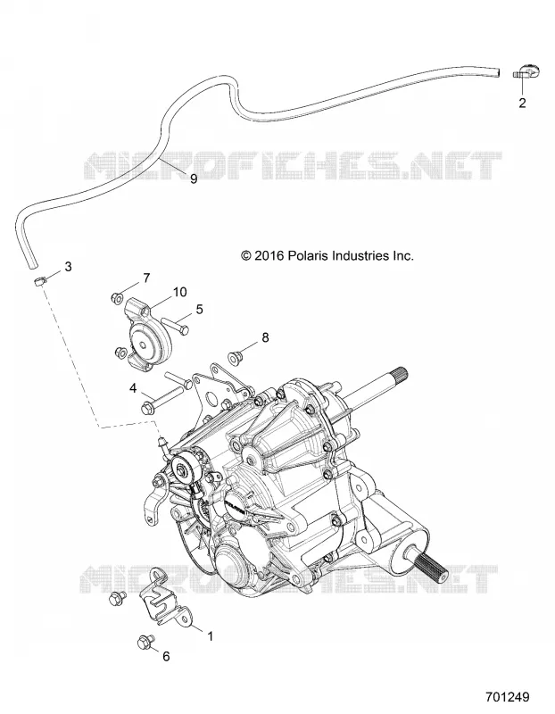 SYSTÈME DE TRANSMISSION, MAIN SUPPORT PONT- Z17VHA57A2/E57AU (701249)