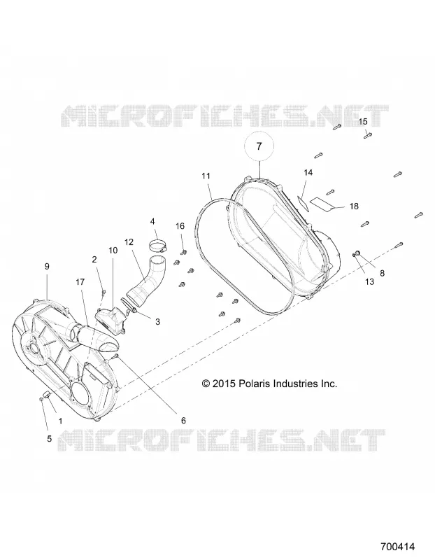DRIVE TRAIN, COUVERCLE D'EMBRAYAGE AND DUCTING