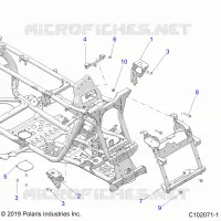CHASSIS, FRONT CAB SUPPORTS
