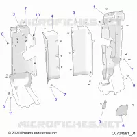 CARROSSERIE ARRIERE CLOSEOFF, SIDE PANELS