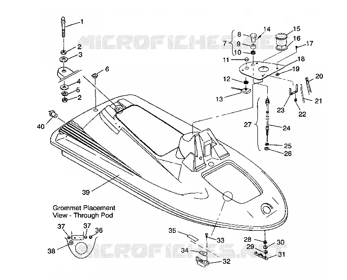 CONDUIT D'ADMISSION ASSEMBLY SL 750 B944070 (4927012701002A)