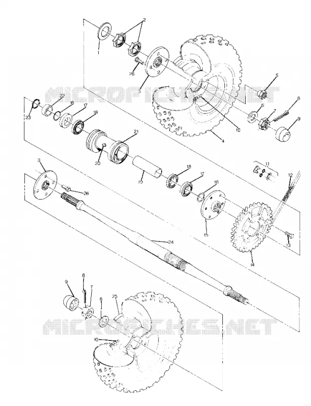 ROUE ARRIERE DRIVE ASSEMBLY (4915951595021A)
