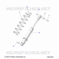 SUSPENSION, AMORTISSEUR ARRIERE TRACK (7045713)