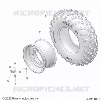 ROUES, FRONT TIRE
