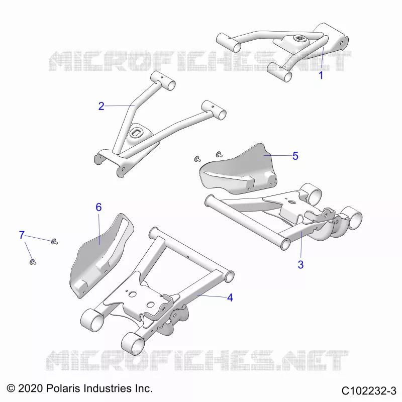 SUSPENSION ARRIERE CONTROL ARMS