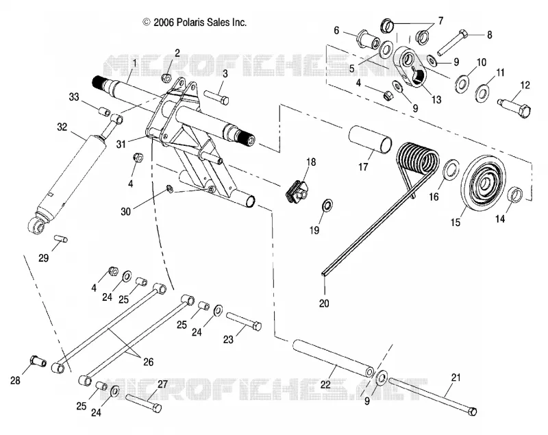 SUSPENSION, BRAS DE SUSPENSION ARRIERE AND AMORTISSEUR