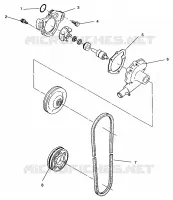 POMPE A EAU 500 EFI 0963774 and EUROPEAN 500 EFI E963774 (4936183618C009)