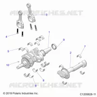 ENGINE, VILEBREQUIN AND BEARINGS