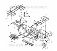 PARE CHOCS / PORTE PAQUET MOUNTING 2X4 350L W937539 (4924032403003A)