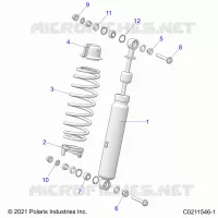SUSPENSION, AMORTISSEUR AVANT