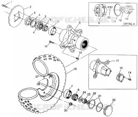 ROUE AVANT Magnum 4X4 W968144 and Swedish Magnum 4X4 S968144 (4936053605B005)