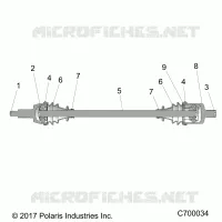 SYSTEME DE TRANSMISSION, FRONT HALF SHAFT