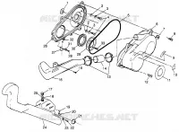 COUVERCLE D'EMBRAYAGE (SPORT) Sport 400L W97BA38C (4940124012C005)