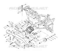 ENGINE AND SUPPORT SILENCIEUX (4913501350005A)