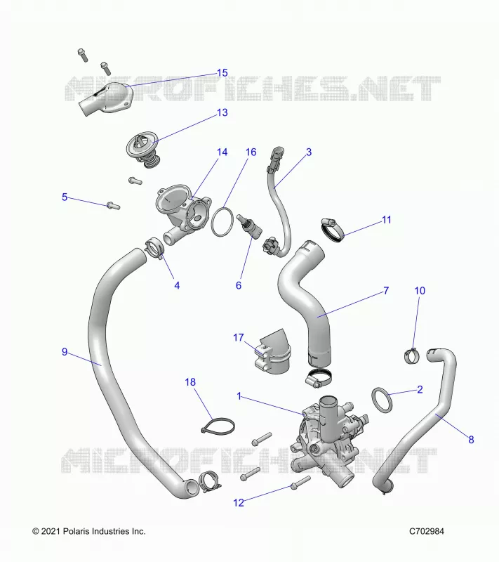 MOTEUR, WATERPUMP AND BYPASS