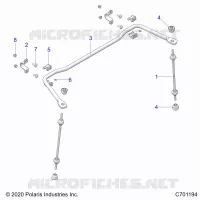 SUSPENSION, REAR BARRE STABILISATRICE