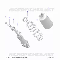 SUSPENSION, AMORTISSEUR AVANT TRACK (7045714)