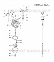 MOTEUR, CARBURATEUR AND CHOKE CABLE