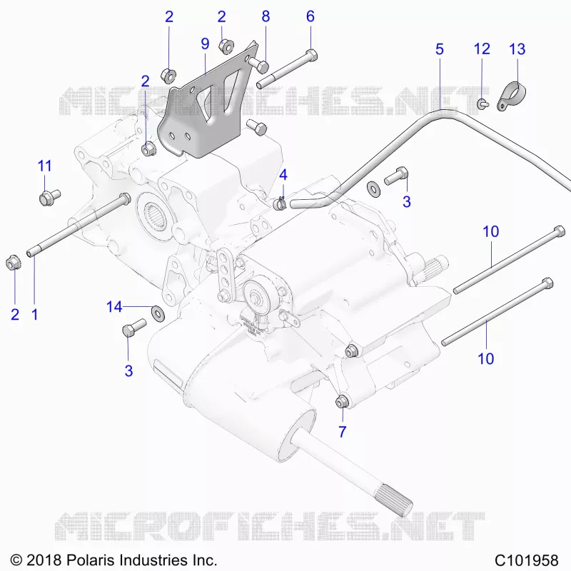 SYSTÃˆME DE TRANSMISSION, MAIN GEARCASE MOUNTING