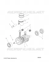 ENGINE, PISTON AND VILEBREQUIN