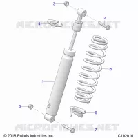SUSPENSION, AMORTISSEUR ARRIERE