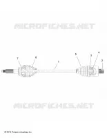 DRIVE TRAIN, TRANSMISSION ARRIERE SHAFT (TO 7/3/2017)