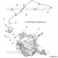 DRIVE TRAIN, MAIN SUPPORT PONT