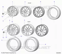 ROUES, FRONT AND REAR