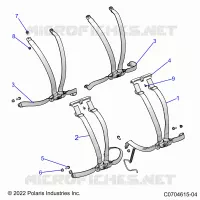 SIEGE BELT MOUNTING 4 POINT