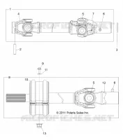 SYSTÈME DE TRANSMISSION, ARBRE DE TRANSMISSION AVANT