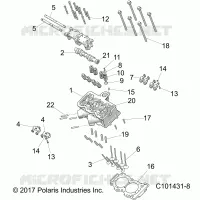 CYLINDRE HEAD, CAM AND VALVES
