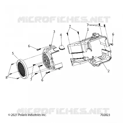 ENGINE, FAN COVER AND CARROSSERIE ET BOITE A GANTS COMP