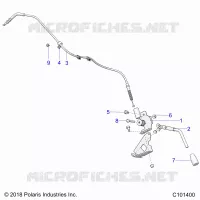 FREIN DE PARKING BRAKE HANDLE