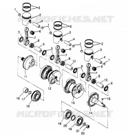 VILEBREQUIN ET PISTON  SLX 780 B954287 (4933953395C001)